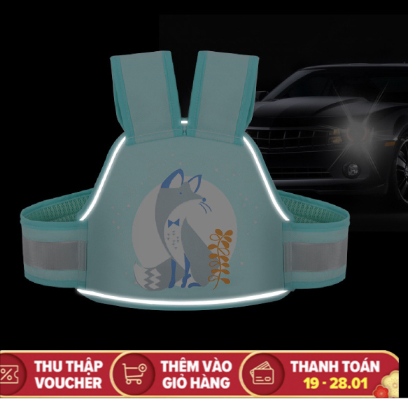 [HCM][HÀNG CAO CẤP CÓ PHẢN QUANG ] Đai đi xe máy an toàn cho bé Dây đai an toàn cho bé khi đi xe máy có