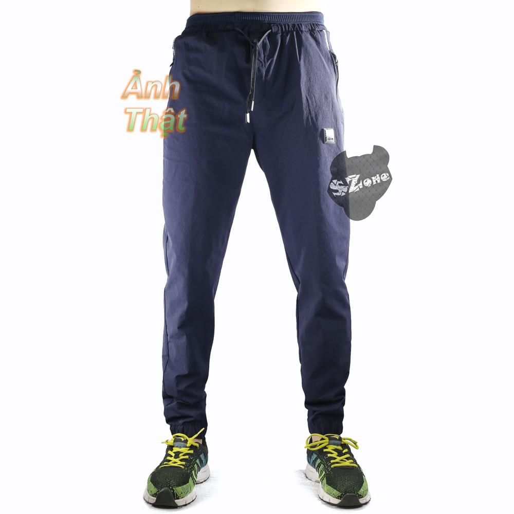 Quần Jogger gió Nam Dáng Côn Bo Gấu, quần gym thu đông, quần thể thao ống dài thu đông chất đẹp SQD101