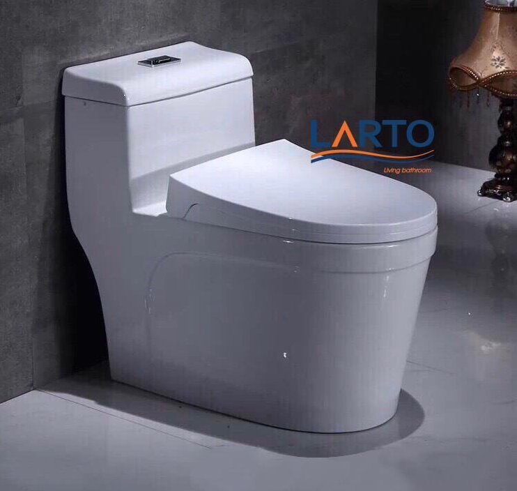 BỒN CẦU LIỀN KHỐI LARTO - bồn cầu nguyên khối cao cấp- bồn cầu LTBC – 3979