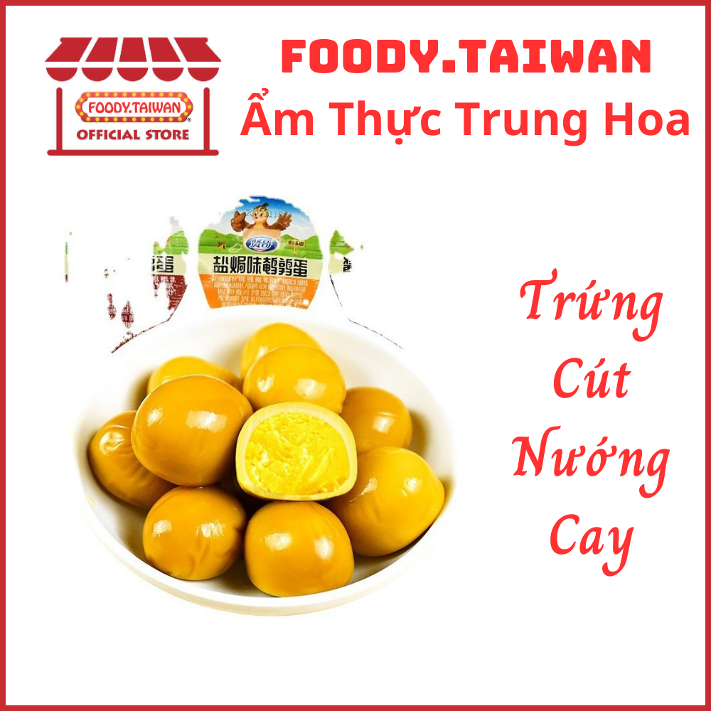 Trứng cút nướng muối - nướng cay - nướng ngũ vị thơm ngon - trứng cút ăn liền trung quốc - gói 8g - foody.taiwan