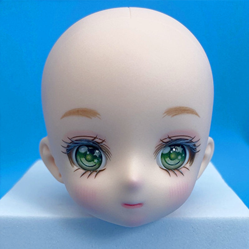 HOT Đầu Búp Bê Anime 28Cm Phụ Kiện Bjd 16 Đầu Trang Điểm Với Mắt 3D Đồ