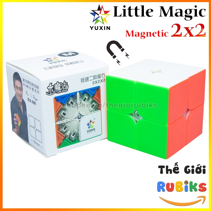Rubik yuxin little magic 2x2 m có nam châm 2x2x2 cube.