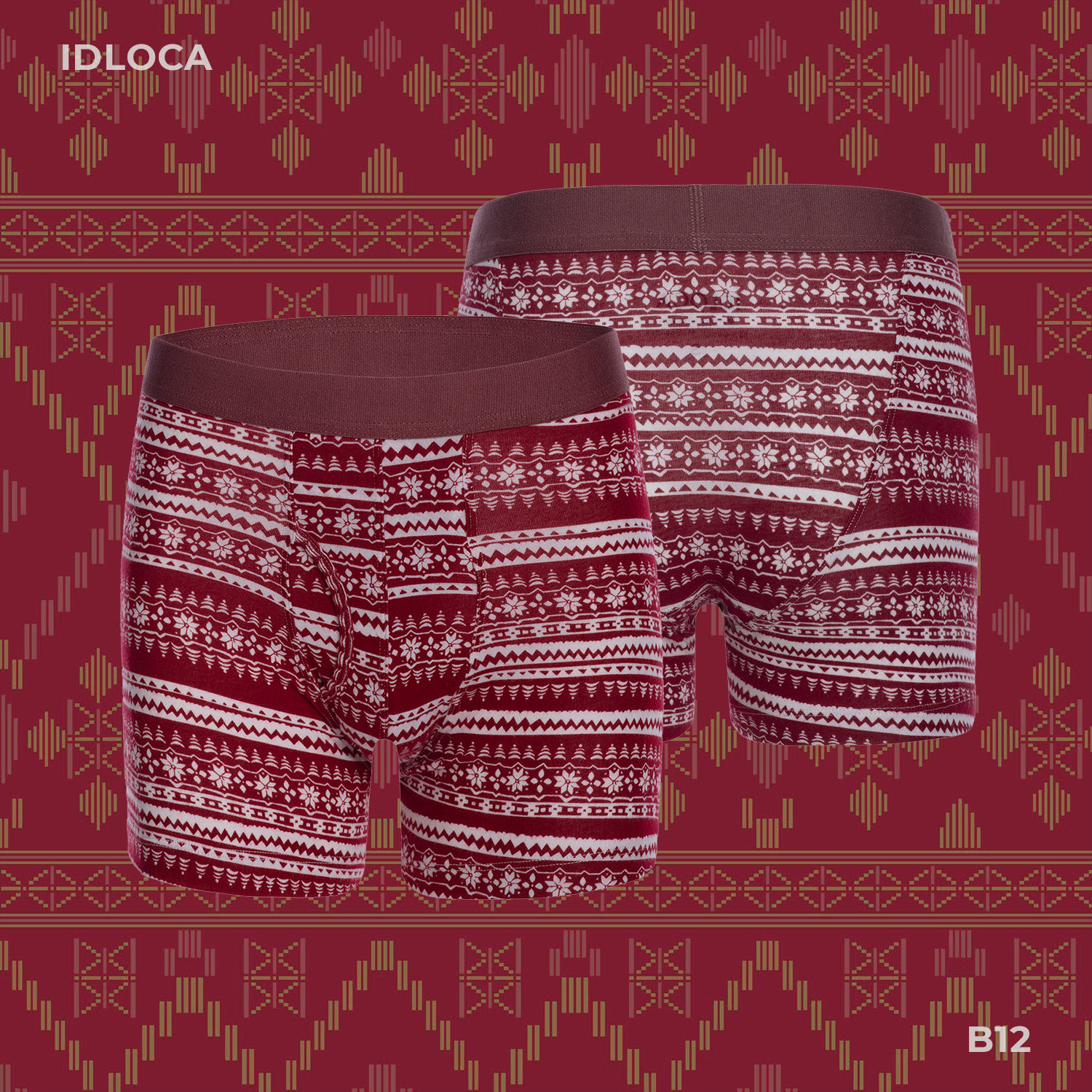 Quần boxer the winter - họa tiết mùa đông