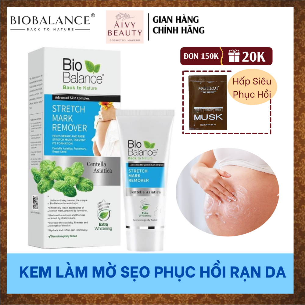 Kem phục hồi rạn da dưỡng trắng biobalance stretch mark remover 60ml