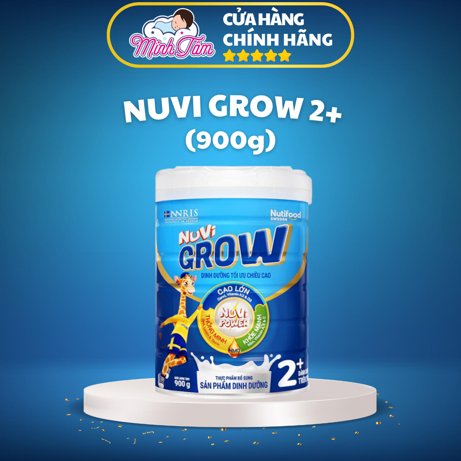 Sữa bột Nutifood Nuvi Grow 2+