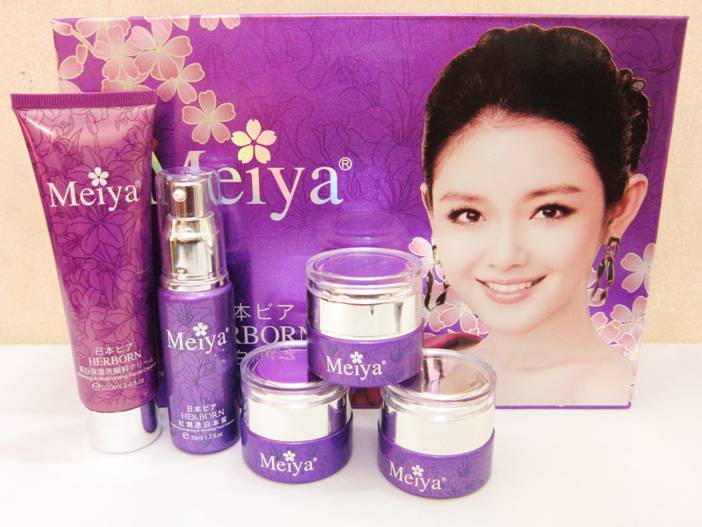 Mỹ phẩm Meiya tím 5in1, Bộ mỹ phẩm trắng da, sạch nám, tàn nhang cao cấp - Nhật Bản - Kem nám Meiya tím