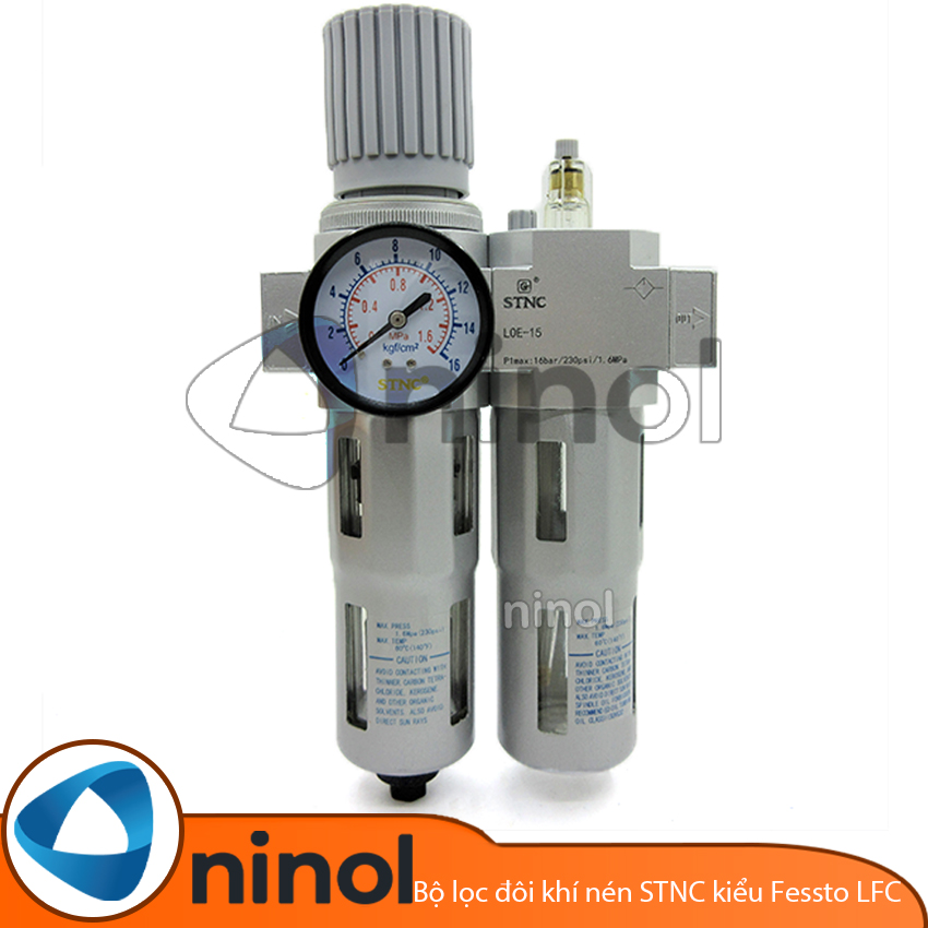Bộ lọc đôi khí nén STNC kiểu Festo LFC