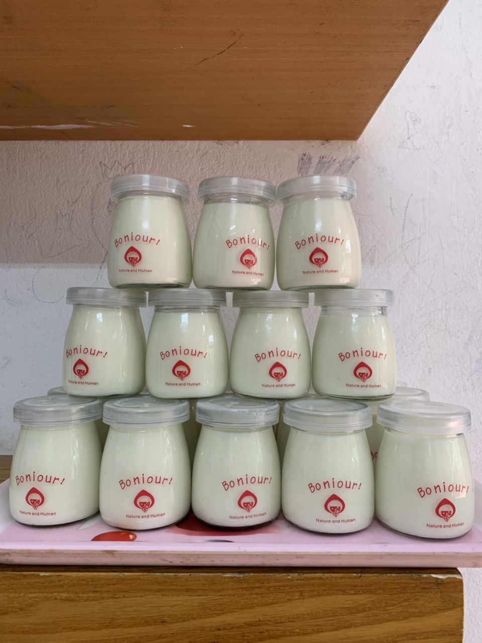 BỘ 12 CỐC THỦY TINH LÀM SỮA CHUA