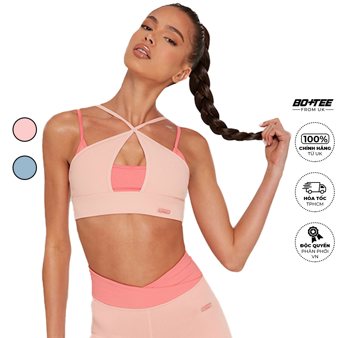 Bo+Tee - Áo bra thể thao, áo 2 dây nữ cổ yếm tập gym, yoga, dance