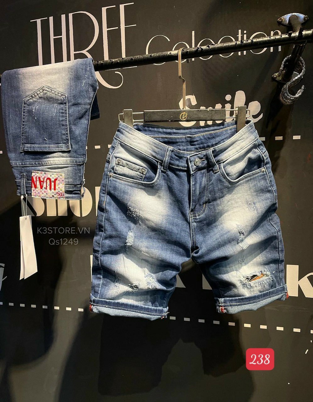 [Flash Sale 50%]quần short jean nam cao cấp hàng chuẩn shop vải jean cao cấp M238 An Nhiên Store phong cách hiện đại hàng hiệu thời trang An Nhiên Store 9999 AN051