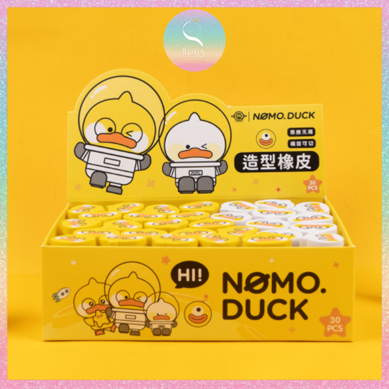 Gôm tẩy chì hình trụ nomo duck