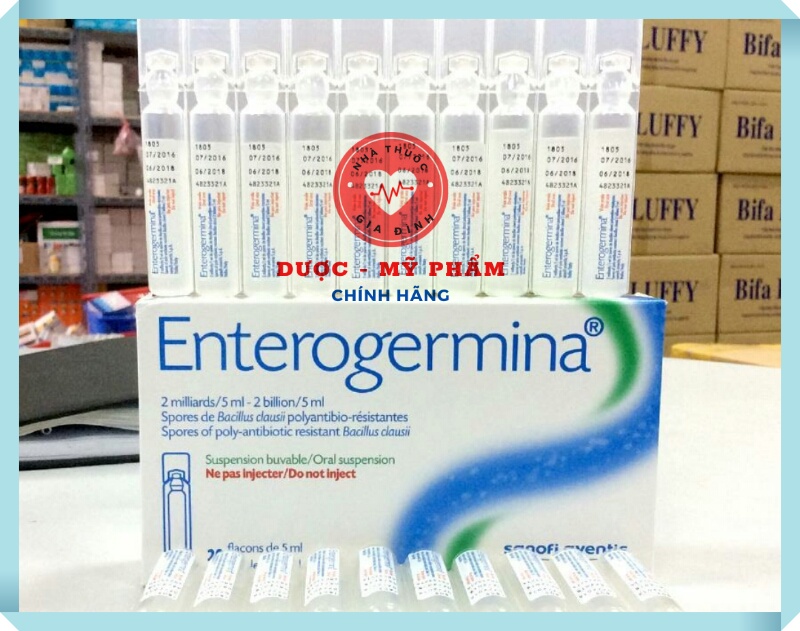 Enterogermina 2 Billion/5ml, hộp 20 ống bổ sung vi khuẩn đường ruột, loạn tiêu hóa .