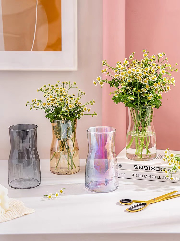 Lọ hoa thủy tinh Daisy - Phong Cách Bắc Âu đơn giản