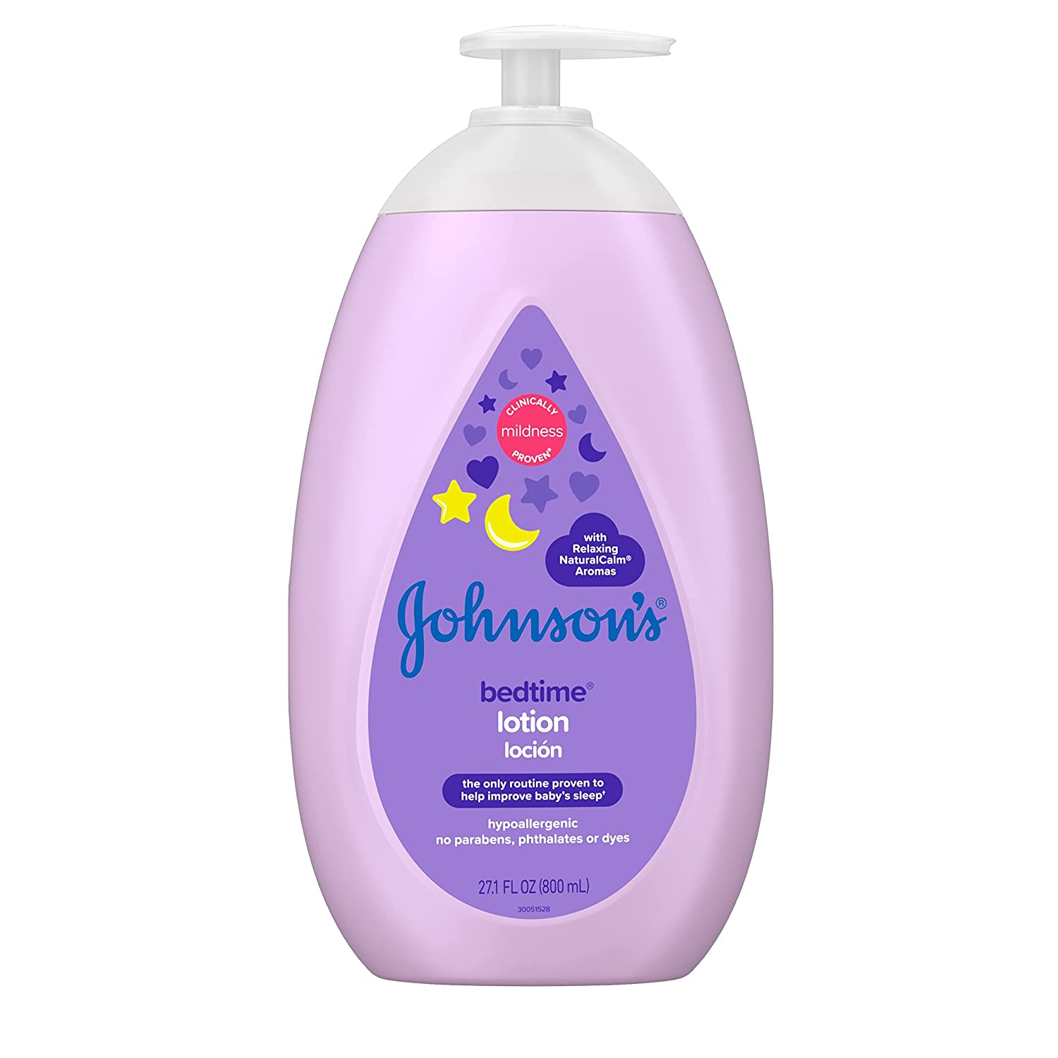 Dưỡng thể giữ ẩm da cho bé trước khi ngủ Johnson's Moisturizing Bedtime Baby Lotion 400ml/800ml