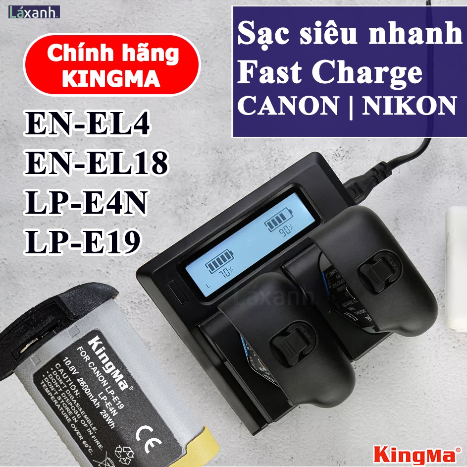 Lp-e19 lp-e4 en-el18 en-el4 nikon và canon | sạc nhanh siêu tốc máy ảnh lp-e19 lpe19 lp-e4 lpe4 lp-e4n lpe4n en-el4 en-el4n en-el18 cho canon 1d 1dx 1ds mark 1 2 3 4 cho nikon d2,d3,d4,d4s,d5,d6,f6