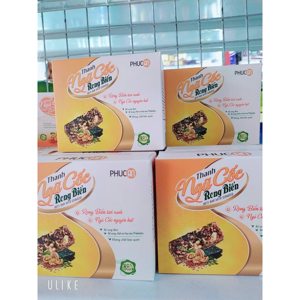 [HCM]Thanh Ngũ Cốc Rong Biển Phúc An - Rong Biển Tươi Xanh Ngũ Cốc Nguyên Hạt- Phù Hợp Với Người Ăn Kiên Ăn Chay- Hộp 110G