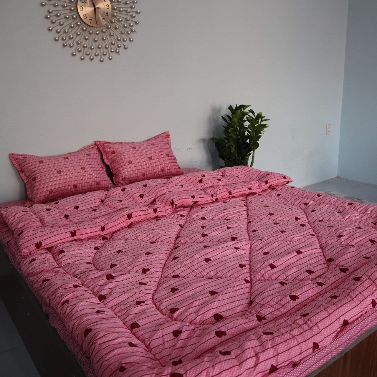 (FreeShip MAX) Bộ chăn phao ga gối mẫu hoạt hình ngộ nghĩnh, bộ ga gối 5 món chăn phao, bộ chăn phao 5 món, chăn phao 5 món, chăn mền người lớn, chăn ngủ, chăn bông, chăn phao mùa đông chần bông, chăn phao siêu nhẹ, chăn phao chần bông dày