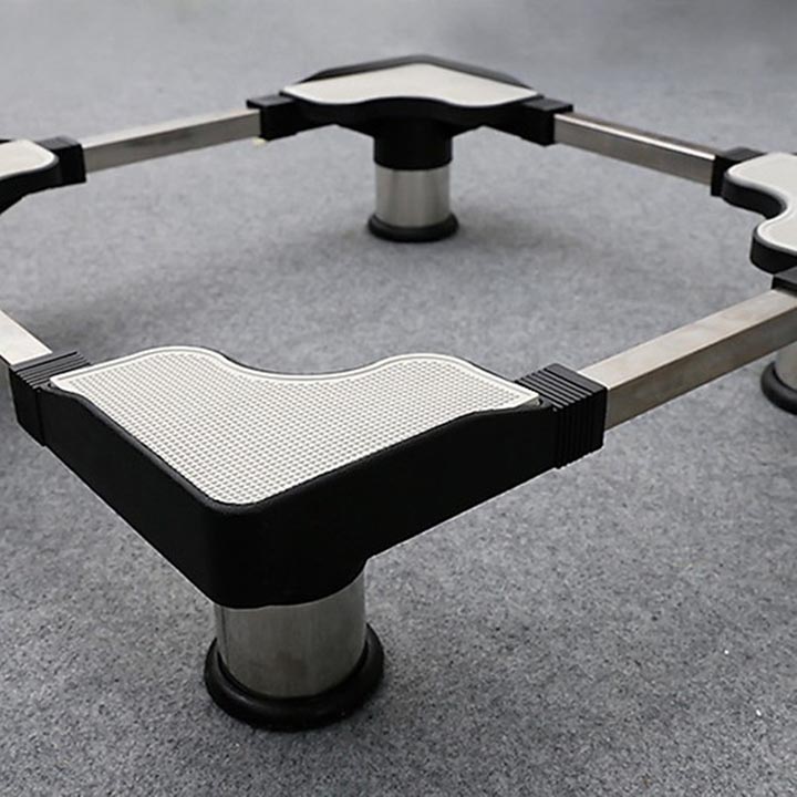 [HCM][ HÀNG CHẤT LƯỢNG CAO] KỆ TỦ LẠNH MÁY GIẶT ĐA NĂNG NHỰA INOX CAO CẤP SIÊU BỀN - Chân Kệ Tủ Lạnh Chân Kệ Máy Giặt Khung Inox Có Đế Chống Rung Điều Chỉnh Được Kích Thước - Chất Liệu Inox 304