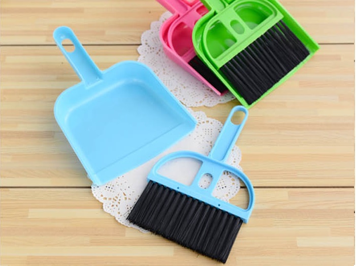 [ 1 BỘ] CHỔI QUÉT BỤI MINI nhựa kèm ki hốt  - DIY009