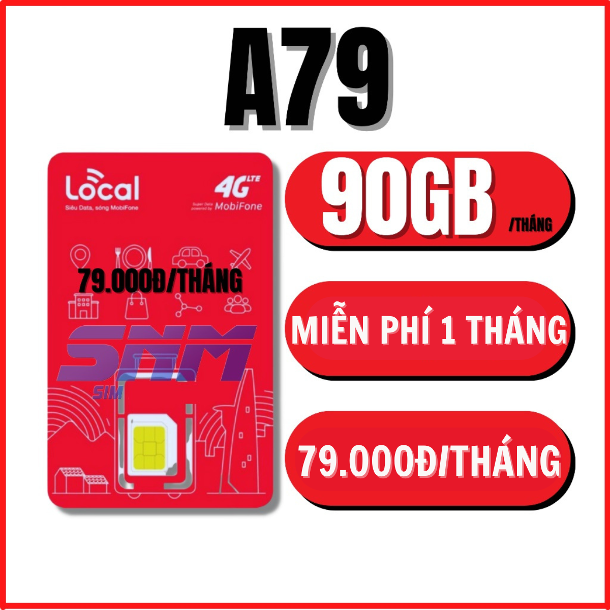 ( MIỄN PHÍ THÁNG ĐẦU ) Sim Mobifone 4G Thay Thế DIP50 ED60 , Vào mạng tha ga , Sim sử dụng trên Toàn