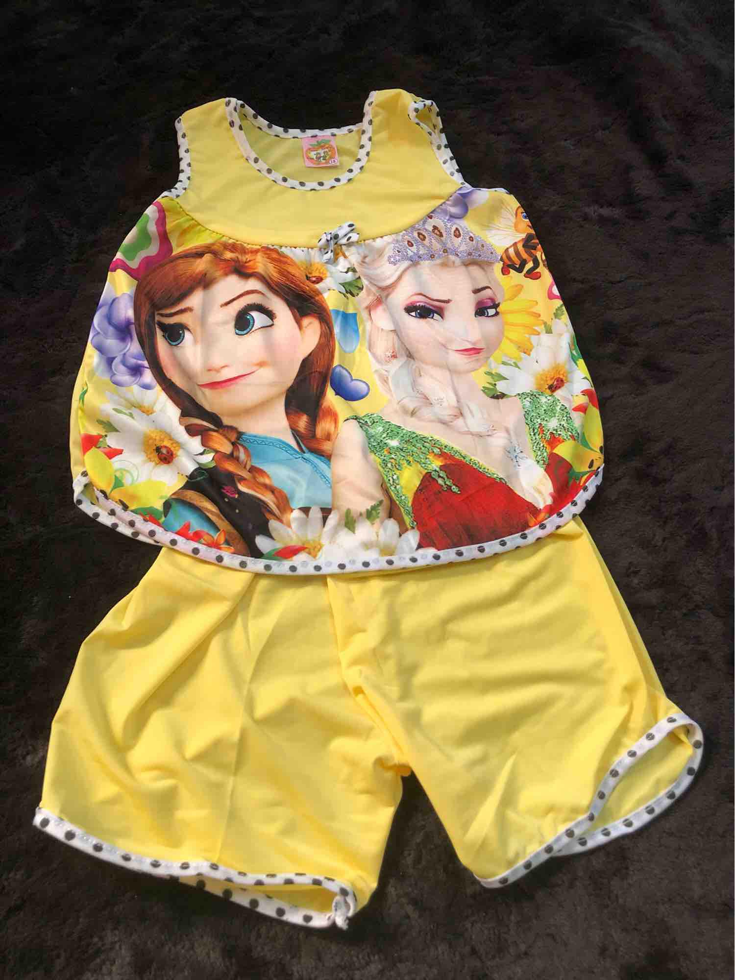 Combo 4 bộ thun lạnh elsa (size 30-40kg