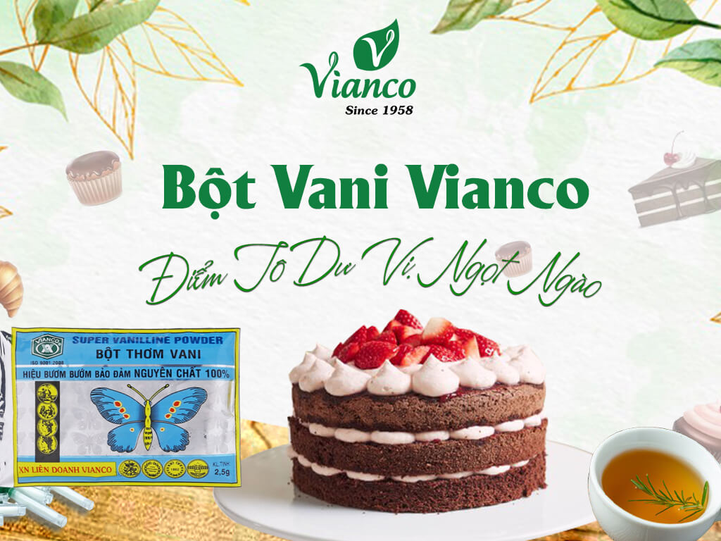 2 gói bột thơm vani hiệu con bướm