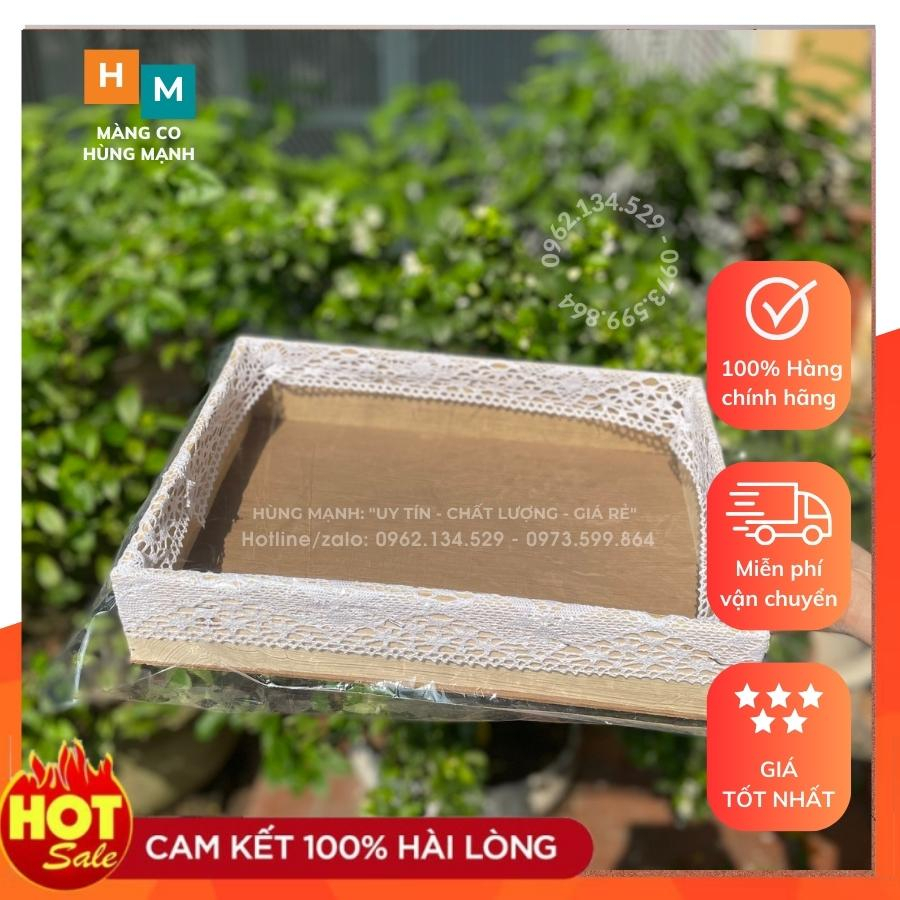 Màng co nhiệt bọc cho khay gỗ khay quà tết sang trọng