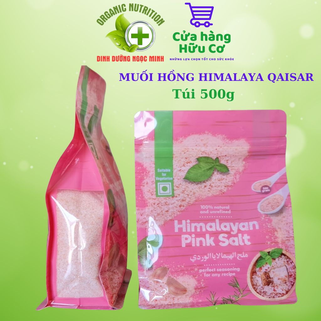 Muối hồng himalaya qaisar lọ 300g - 500g