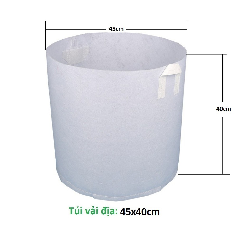 Túi Vải Trồng Cây 2 quai xách kích thước 50x40cm