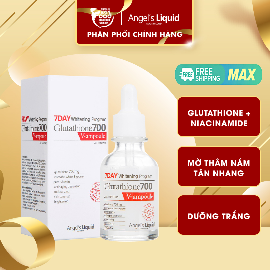 Huyết Thanh Dưỡng Trắng Da, Làm Mờ Thâm Nám Chỉ Trong 7 Ngày Angel s Liquid