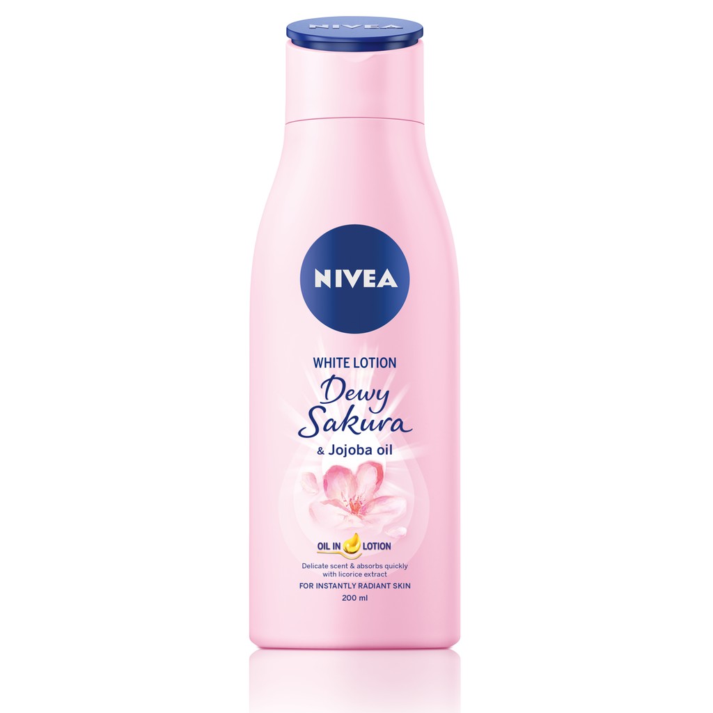 Sữa dưỡng thể dưỡng trắng da Nivea Dewy Sakura (200ml) - 85701 DLS