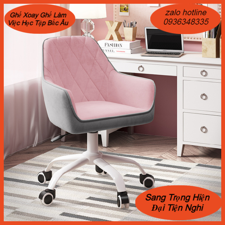 Ghế xoay, ghế làm việc học tập , ghế văn phòng ,ghế trang điểm phong cách Bắc Âu sang trọng