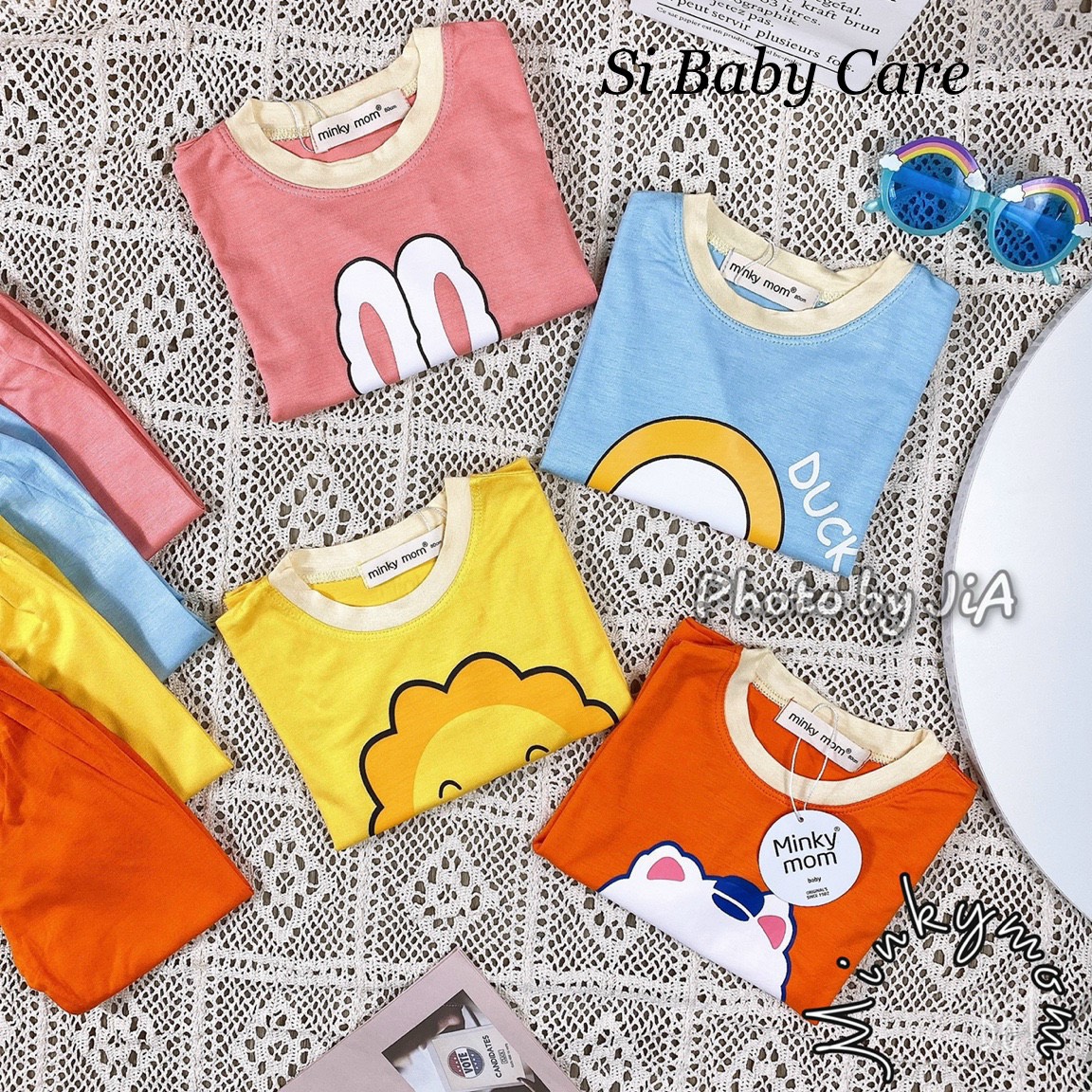 * XẢ KHO MINKY MOM CHÍNH HÃNG* Đồ Bộ thun lạnh dài tay họa tiết con vật cho bé trai bé gái từ 8-20kg