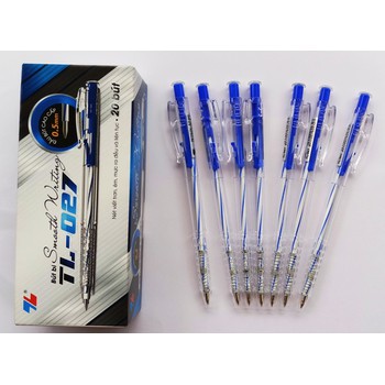 Bịch 5 Bút bi Thiên Long TL027 đầu bi 0.5mm ( combo bịch 5 bút )