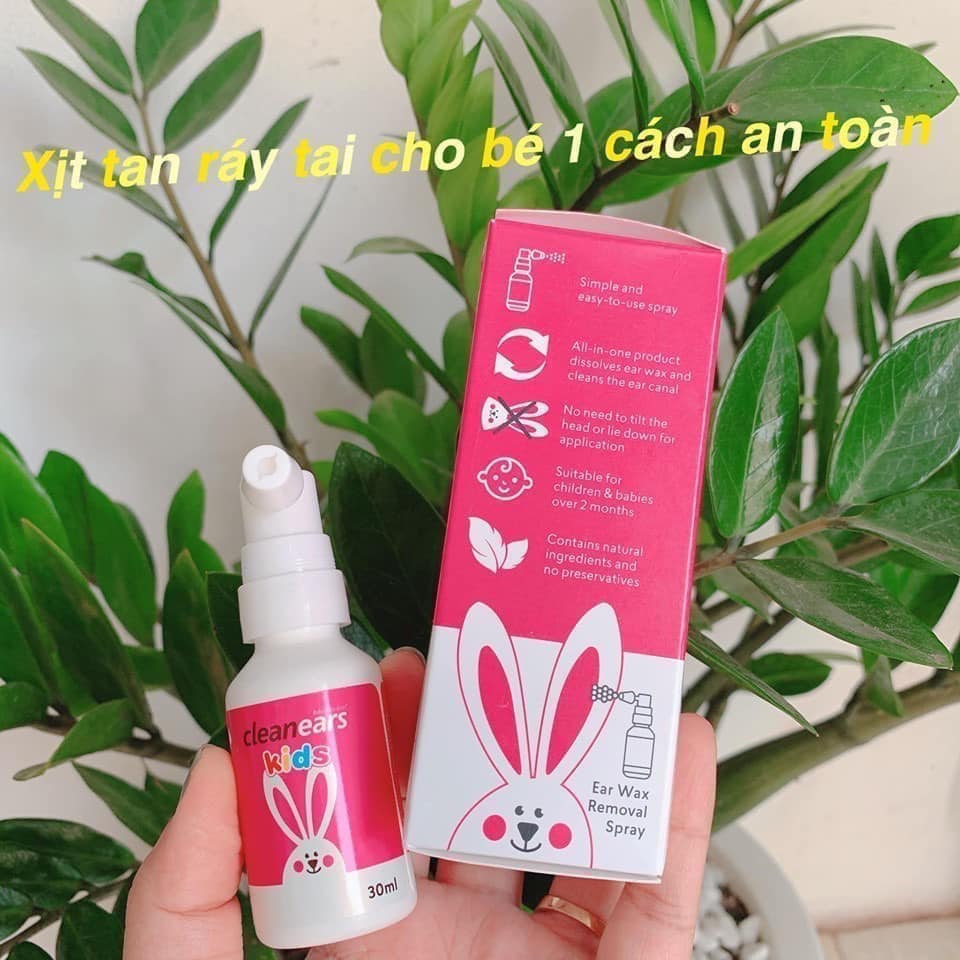 Xịt Tan Ráy Tai Clear Ears 30ml