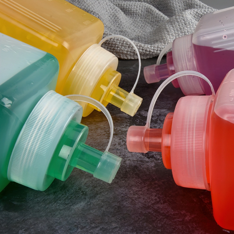 Chai nhựa đựng sốt/mứt có nắp, Bình bơm đường, siro thủy tinh có vòi Pump 600-1600ml-NIEVE