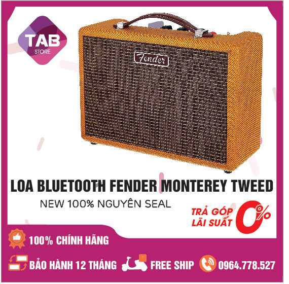 Loa Bluetooth Fender Monterey Tweed New Chính Hãng - Bảo Hành 12 Tháng