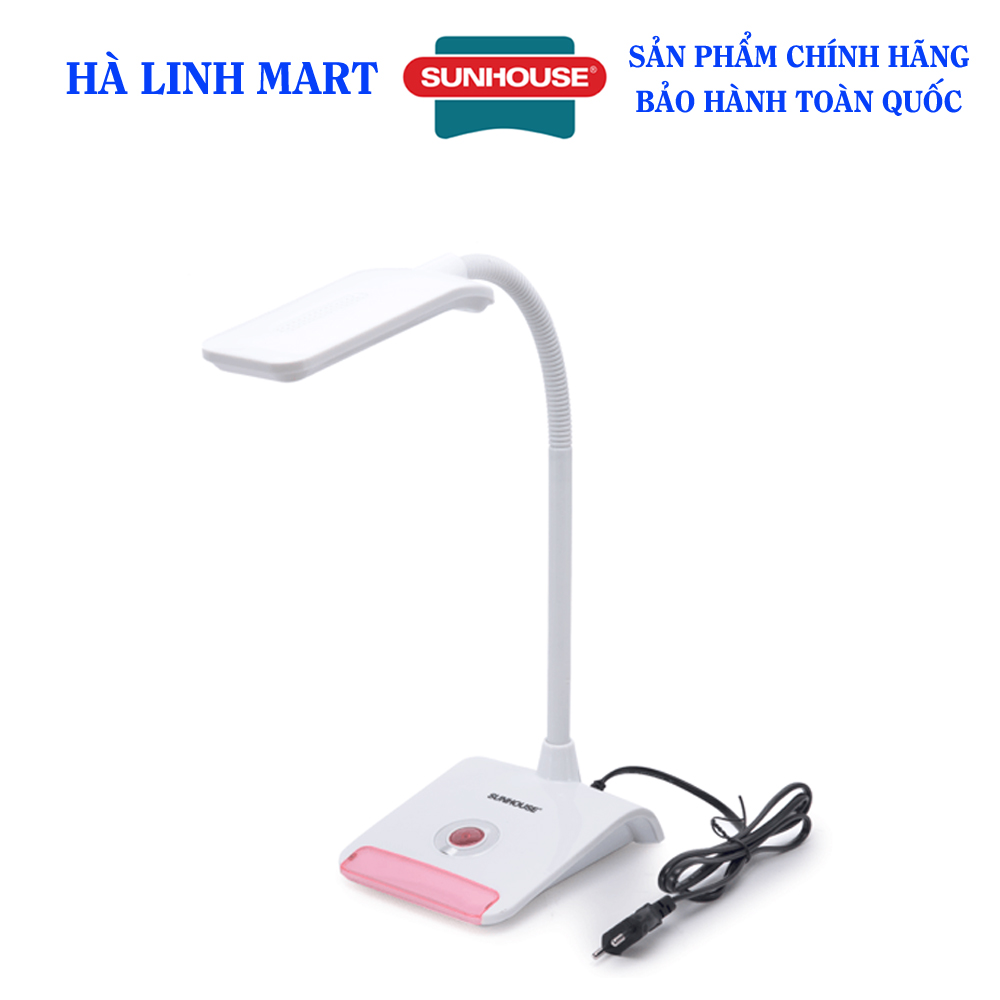 Đèn bàn Sunhouse SHE-11LED, Đèn làm việc, Đèn học sinh, Đèn chống cận, Bóng đèn LED siêu sáng, tuổi thọ lên đến 18.000 giờ,Hàng chính hãng bảo hành 12 tháng