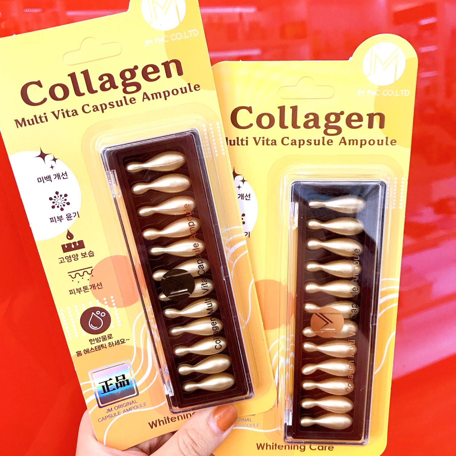 Viên Collagen tươi chống lão hóa JM Collagen Multi Vita Capsule Ampoule (12 viên x 400mg)