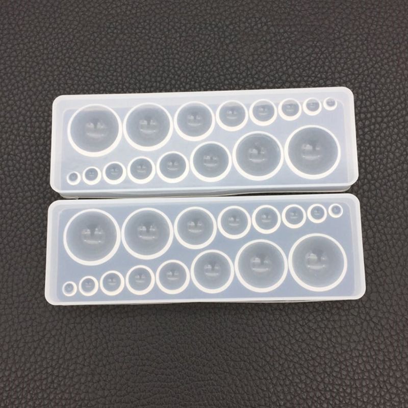 Khuôn silicon nửa bán cầu 8 size đổ resin