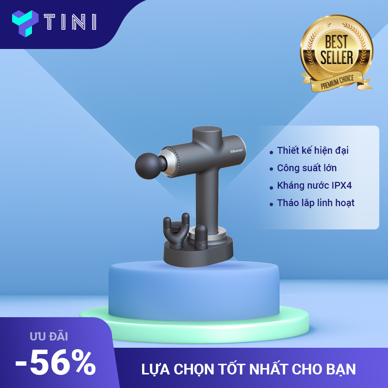 Máy massage cầm tay xiaomi meavon đế sạc thông minh với độ an toàn cao