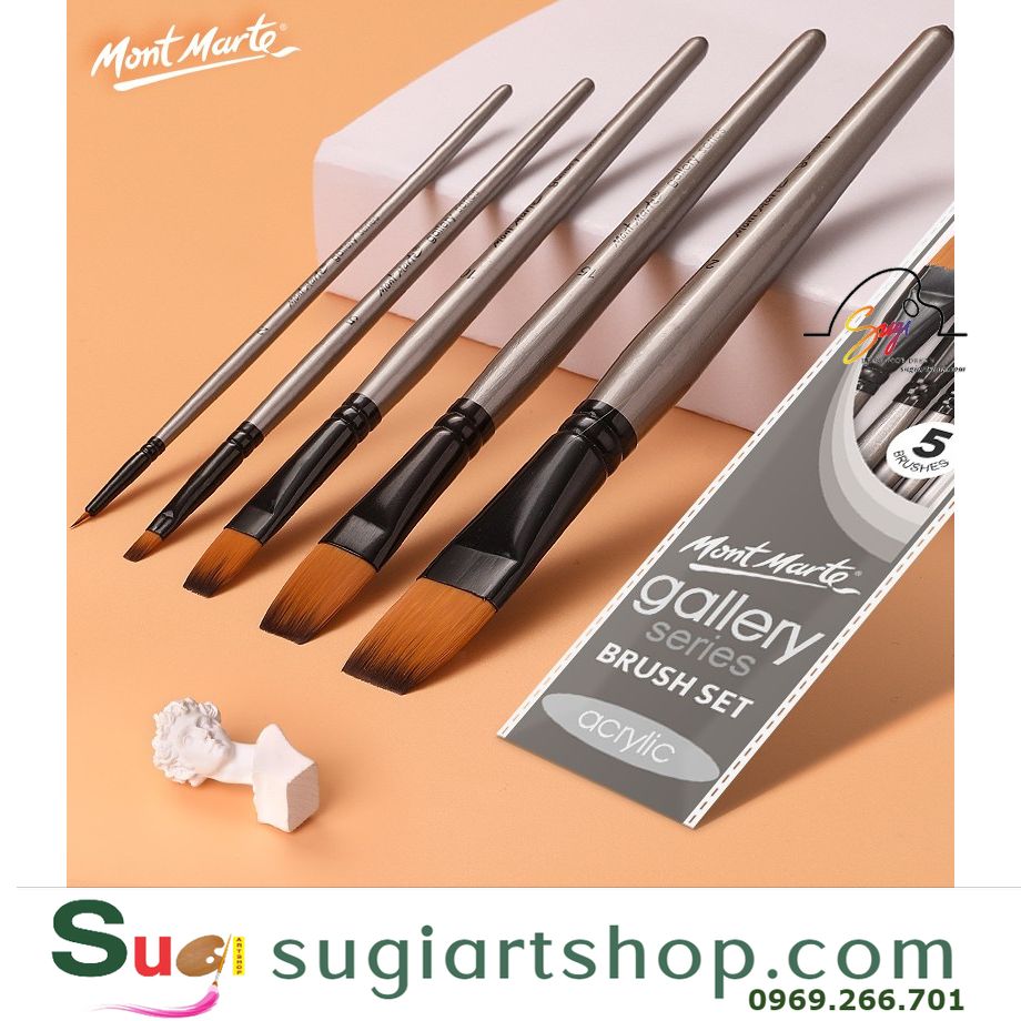 Bộ cọ vẽ màu acrylic Mont Marte/ Mont Marte Gallery series brush set acrylic