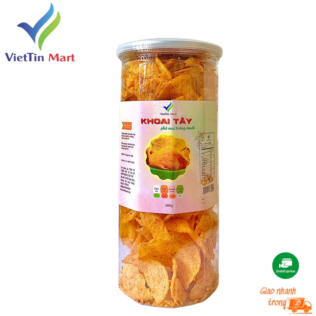 200g khoai tây lắc trứng muối phomai | viettin mart