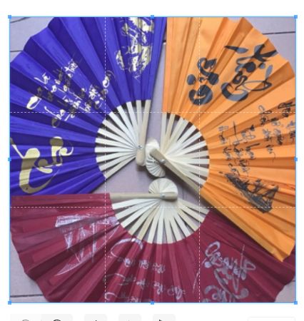 Quạt vải thư pháp
