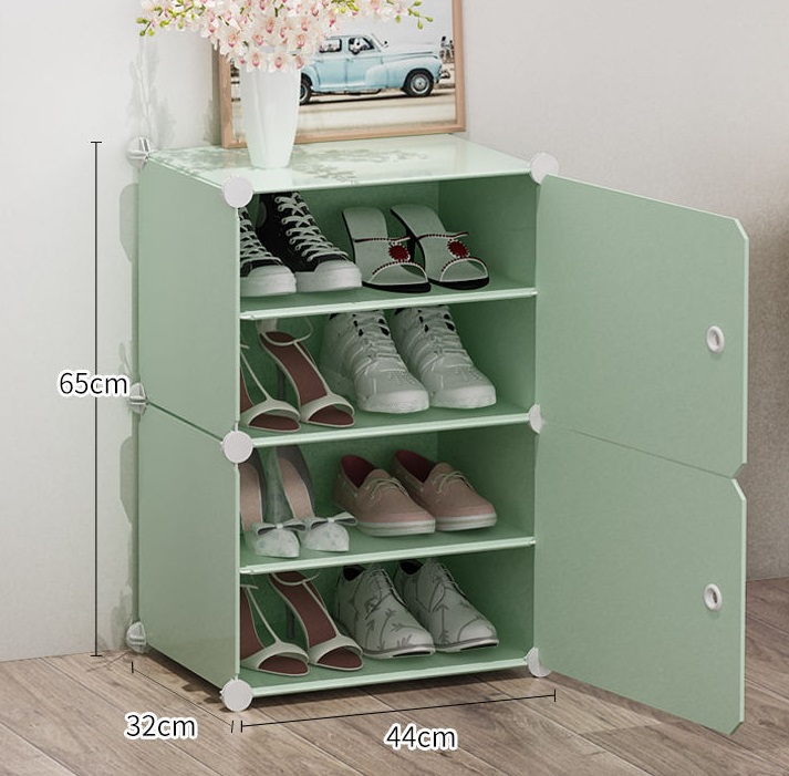 Kệ giày lắp ghép 4 ô cao cấp-nhiều mẫu mã đa dạng-đa chức năng