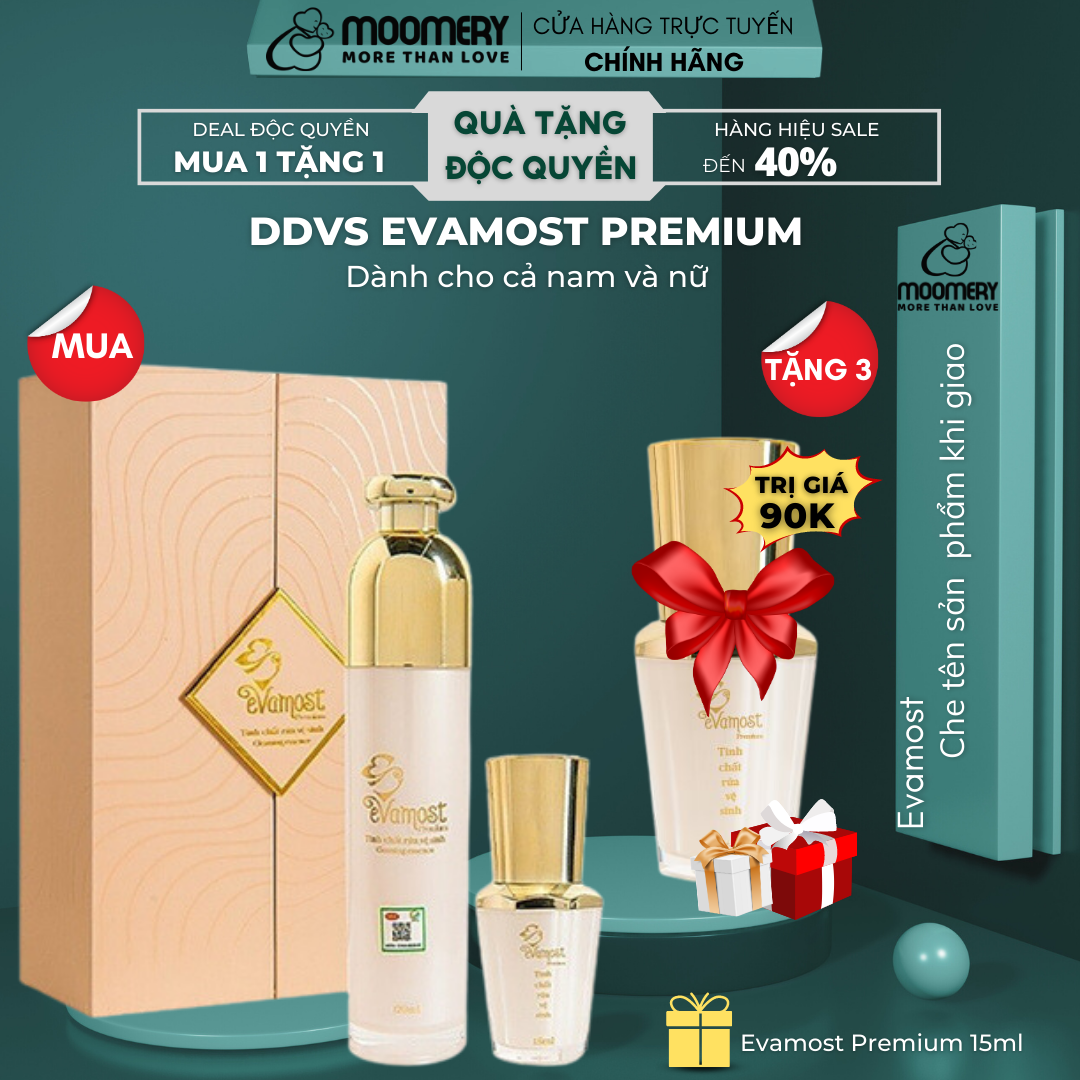 Tinh chất vệ sinh Evamost Premium 120ml TẶNG 15ml