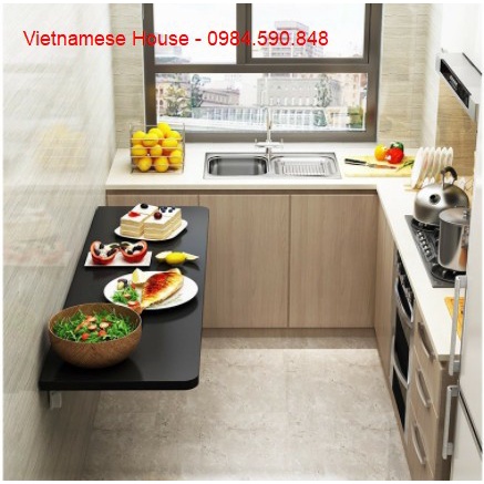 Bàn gấp treo tường thông minh 40/120 - 40/100 - 40/80 - 40/60 - 40/40 cm