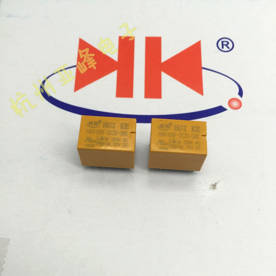 1pcs HK4100F-DC3/5/6/9/12/24V-SHG conversion 6 feet 3A250VAC Ningbo Huike relay