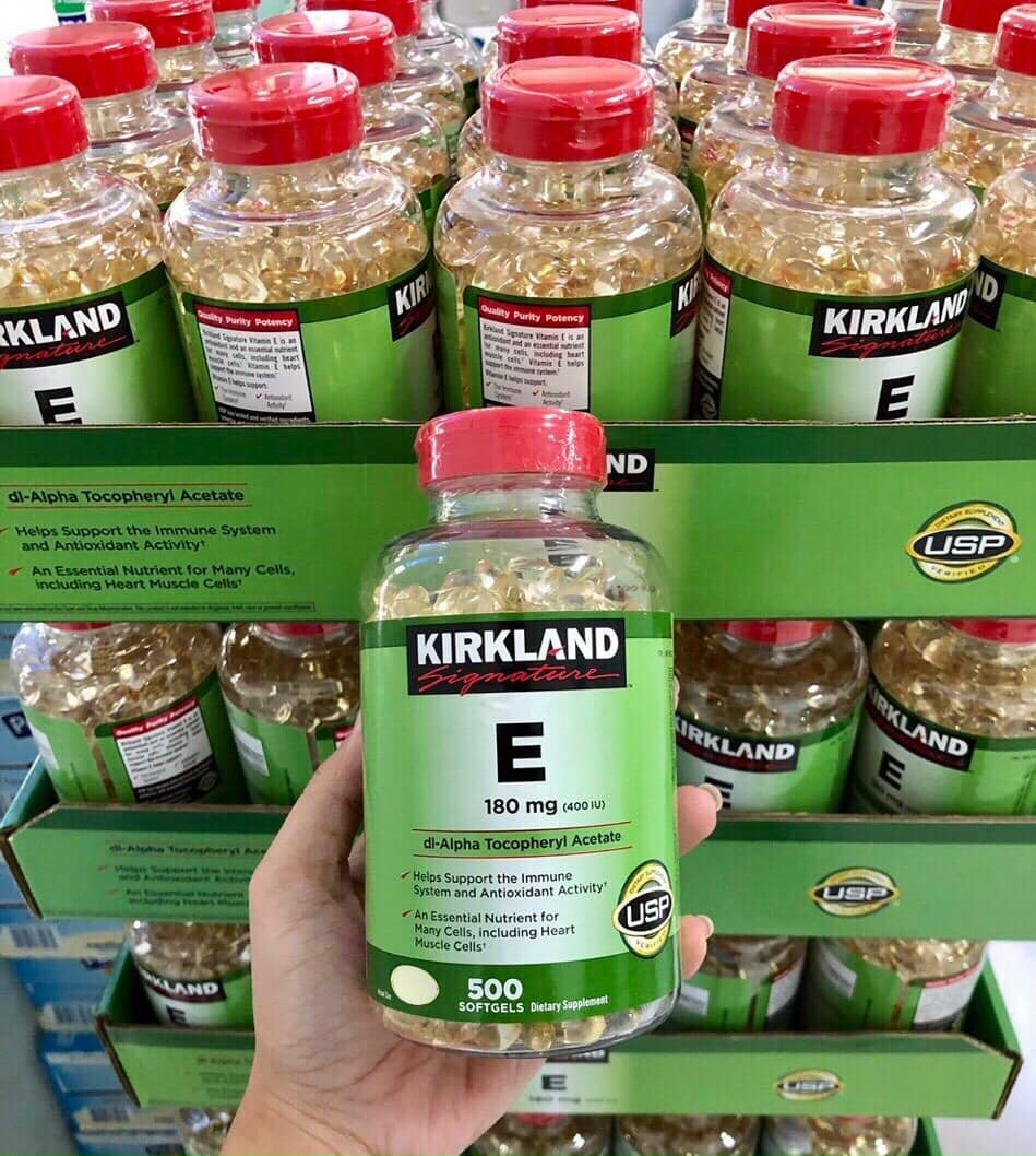 👯‍♀️👯👯‍♂️ kirkland viên uống bổ sung vitamin e 180mg 500 viên 🇺🇸🇺🇸🇺🇸