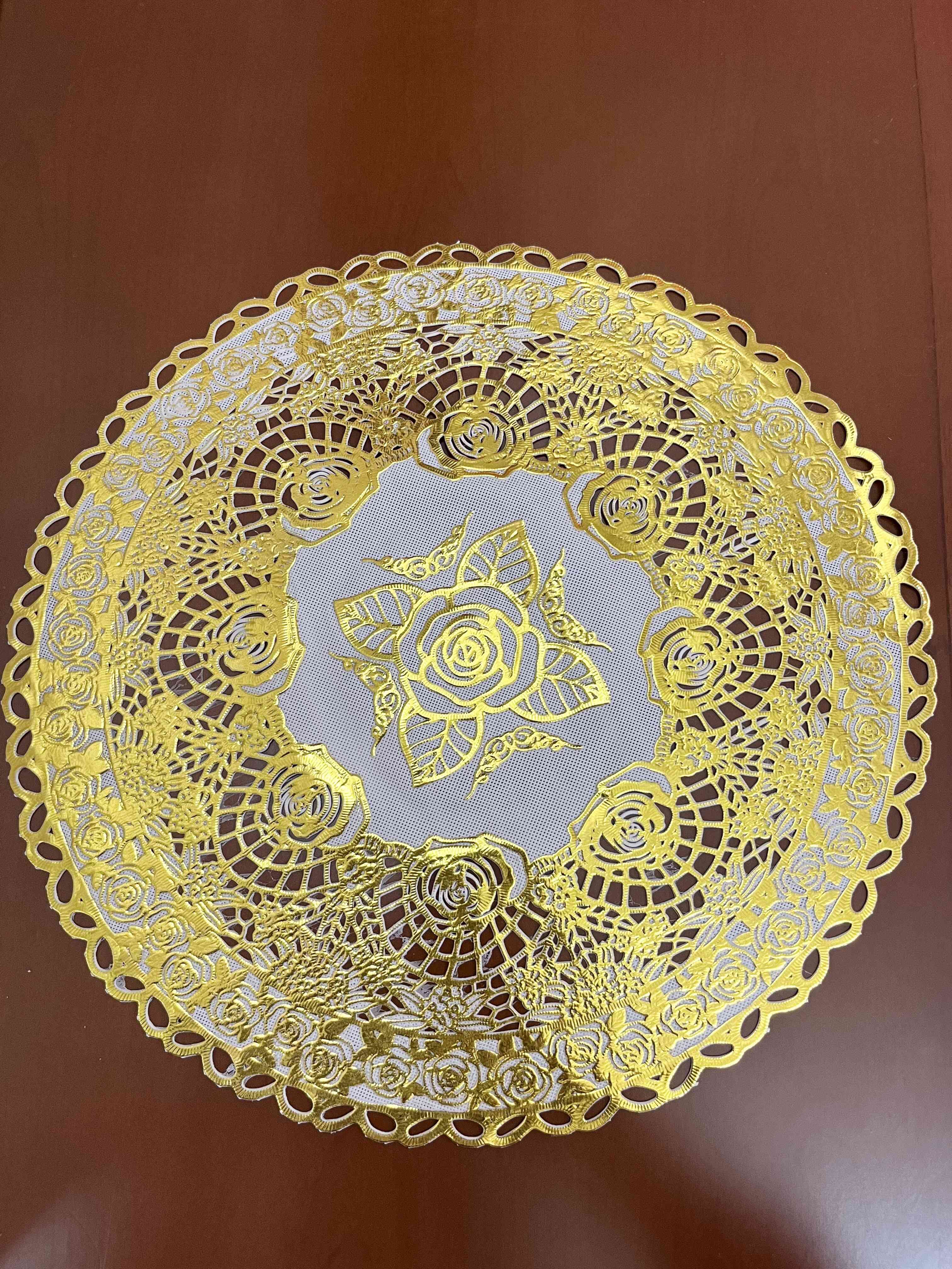 Khăn trải bàn bàn tròn, khăn lót bình hoa, lọ hoa, bình nước hình tròn ren HÀNG ĐẸP, sang trọng, bền, không thấm nước